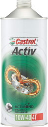 カストロール エンジンオイル Activ 4T 10W-40 1L 二輪車4サイクルエンジン用部分合成油 MA Castrol