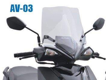 【抽選で最大100％ポイントバック】af アフ 旭風防 ウインドシールド SUZUKI アヴェニス125 AV-03