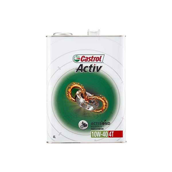 在庫有り 当日発送 カストロール エンジンオイル Activ 4T 10W-40 4L 二輪車4サイクルエンジン用部分合成油 MA Castrol