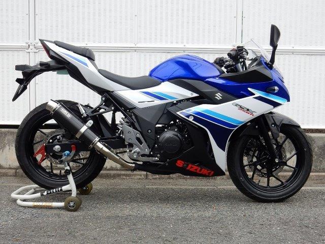 WR’S ダブルアールズ マフラー ラウンド・カーボンサイレンサー スリップオン GSX250R BC3220JM