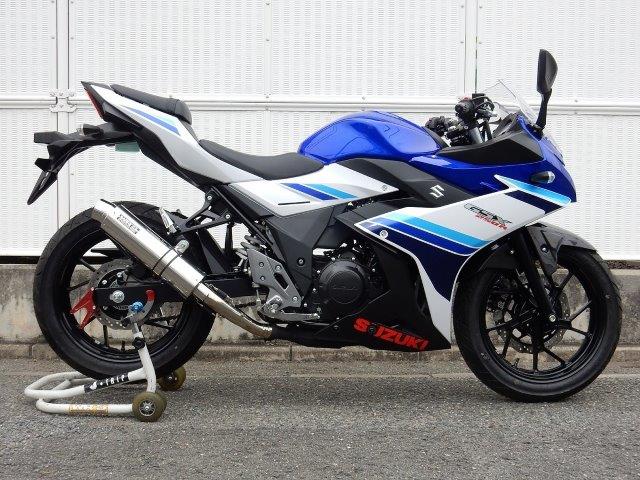 WR’S ダブルアールズ マフラー ラウンド・ステンレスサイレンサー スリップオン GSX250R BF3220JM