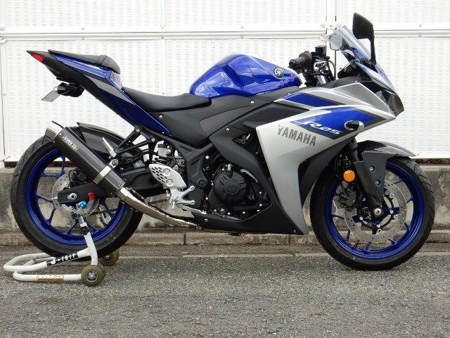 WR’S ダブルアールズ ラウンド・カーボンサイレンサー フルエキゾースト YZF-R25/MT-25 SC2250JM