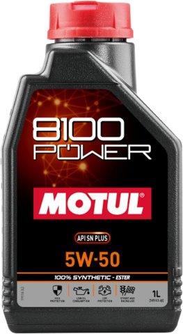 MOTUL モチュール 国内正規品 SAE粘度 : 5W-50 8100 POWER(8100 パワー) 【 容量 1L/12本セット 】 【4輪エンジンオイル】 112006