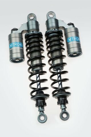 【抽選で最大100％ポイントバック】 NITRON ナイトロン カラー:タイタニアム/ブラック TWIN SHOCK TWIN R3 Series リアショック HARLEY DAVIDSON Sportster 336mm TSHD02RT-BK