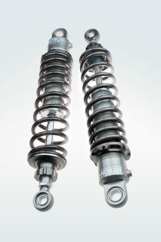 悬吊系统 - NITRON ナイトロン カラー:ブラック/ブラック NITRON TWIN SHOCK TWIN R1 Series リアショック KAWASAKI ESTRELLA 07-17 TSK09SB-BK