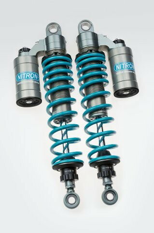 NITRON ナイトロン カラー:ブラック/ターコイズ NITRON TWIN SHOCK TWIN R3 Series リアショック TRIUMPH Bonneville T100 08-15 TST01RB-TQ