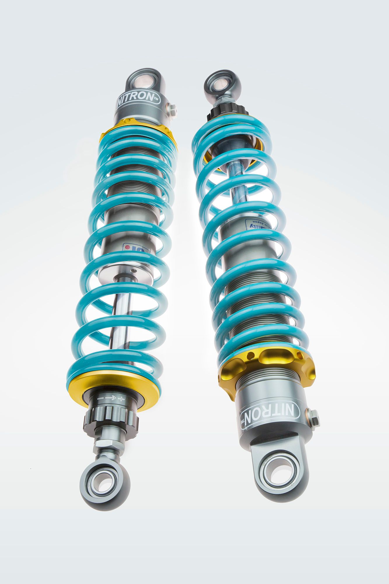 NITRON ナイトロン カラー:ゴールド/ターコイズ NITRON TWIN SHOCK TWIN R1 Series リアショック TRIUMPH Bonneville T120 16- TST04SG-TQ