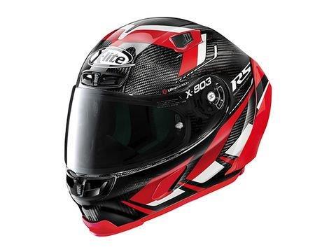 DAYTONA デイトナ NOLANノーラン 規格：SG規格(MFJ公認) フルフェイスヘルメット 【Lサイズ(59-60cm)】 バイク用 ヘルメット フルフェイス X-lite X-803RS ウルトラカーボン MOTORMASTERレッド/51 33003