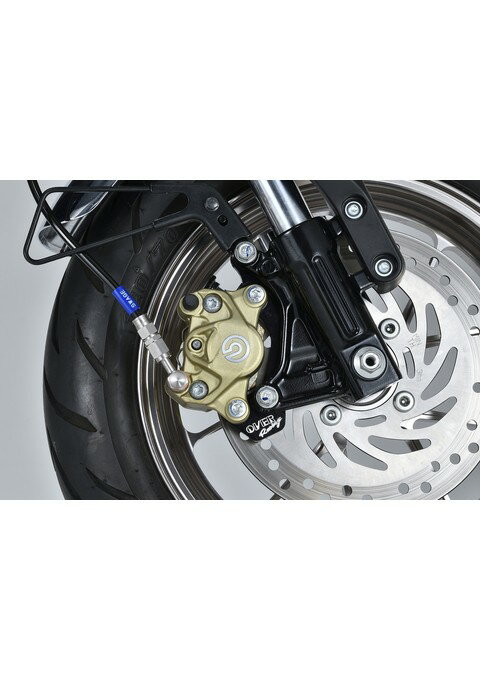 Fキャリパーサポート ブレンボ2P(カニ) BLK MONKEY125/GROM(21-) オーヴァー オーバー OVER レーシング..
