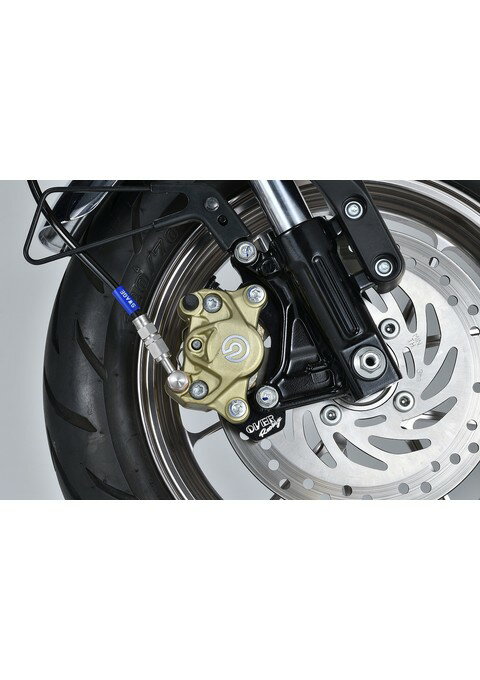 Fキャリパーサポート ブレンボ2P(カニ) OVER×SUNSTAR用 BLK MONKEY125 オーヴァー オーバー OVER レー..
