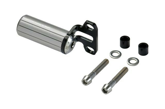 エクステンションバー　マスターシリンダー用　ガンメタ クランプピッチ：32-34mm　バー全長：58mm PEB..