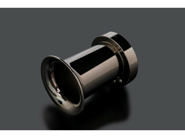 漆黒シリーズ PMC ピーエムシー CR用ビレットエアファンネル (アルミ製 ロング/70mm) 漆黒メッキ 133-2012