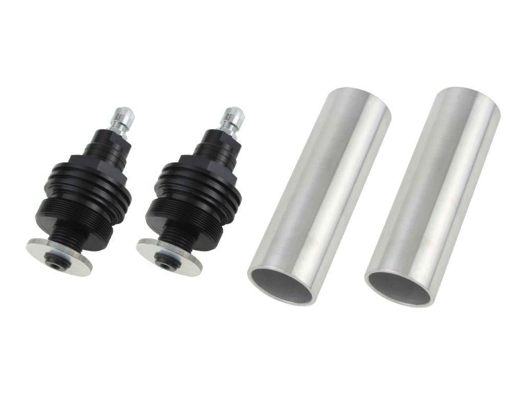 POSH Faith ポッシュ フェイス イニシャルアジャスターType1（エアーバルブ付） ブラックボディ/ブラックシャフト W650(ALL)/W800(2011-2016) 041665-06(2)