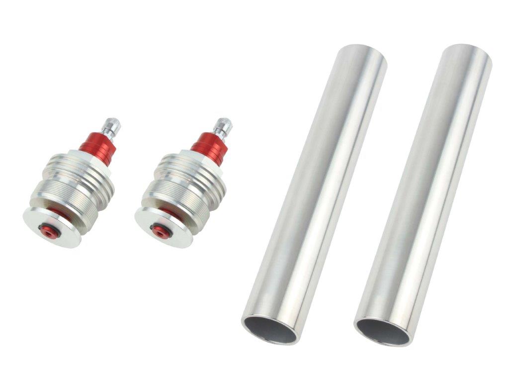 POSH Faith ポッシュ フェイス イニシャルアジャスターType1（エアーバルブ付） シルバーボディ/レッド..