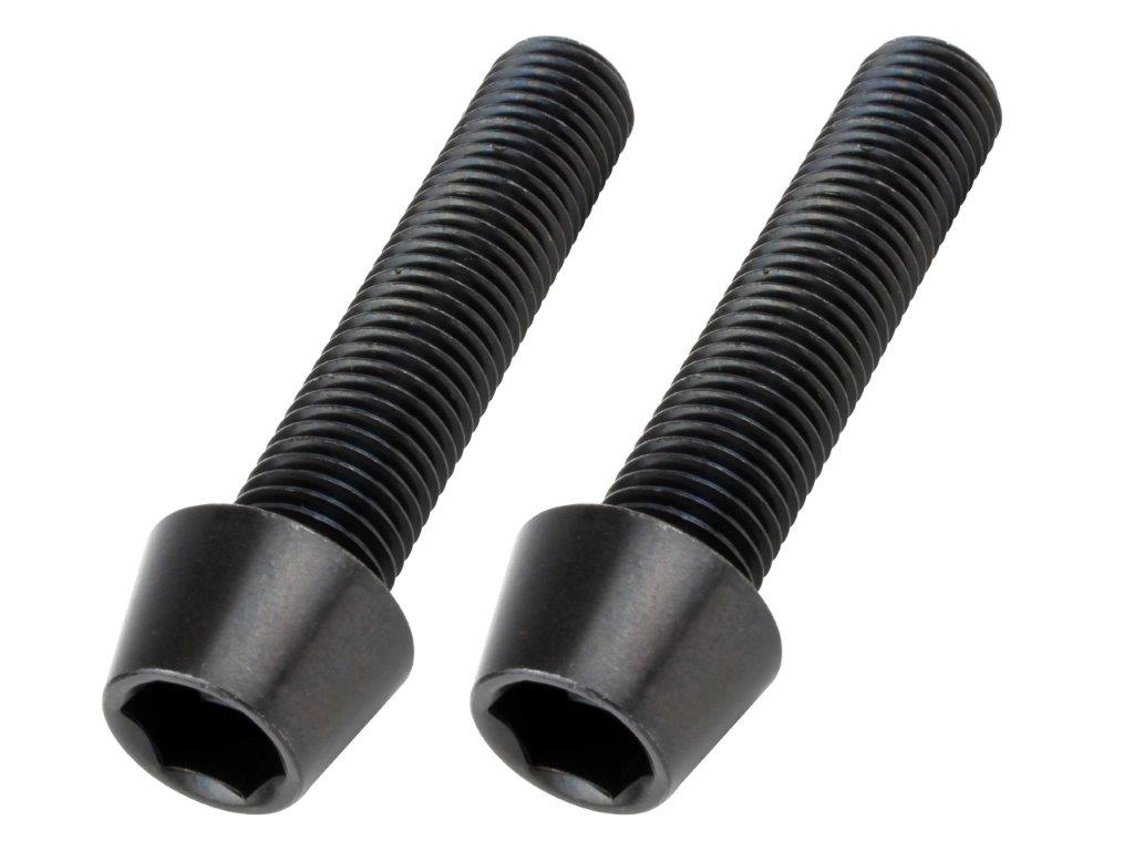 【抽選で最大100％ポイントバック】POSH Faith ポッシュ フェイス テーパーキャップボルト（ステンレス/ブラック）（2本入）M10X45mm（P-1.25） ブラック 911045-T9