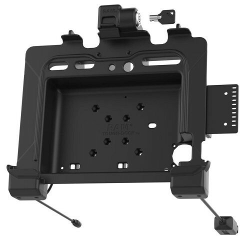 RAM MOUNTS ラムマウント GDSパワードック(Zebra ET8x専用) ロック付 デュアルポート ボール無 RAM-HOL-ZE22PD2LU(2)