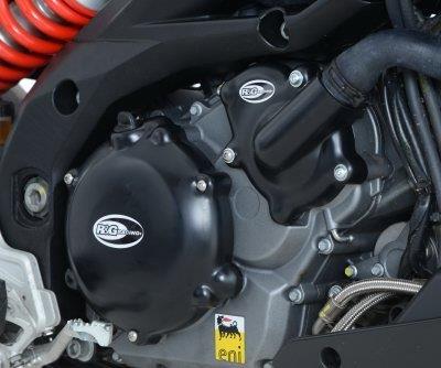 R&G アールアンドジー エンジンケース カバー カラー:ブラック 強度高い 最高耐熱 左右セット APRILIA Caponord1200(13-)/Engine Case Covers, trio RG-KEC0058BK