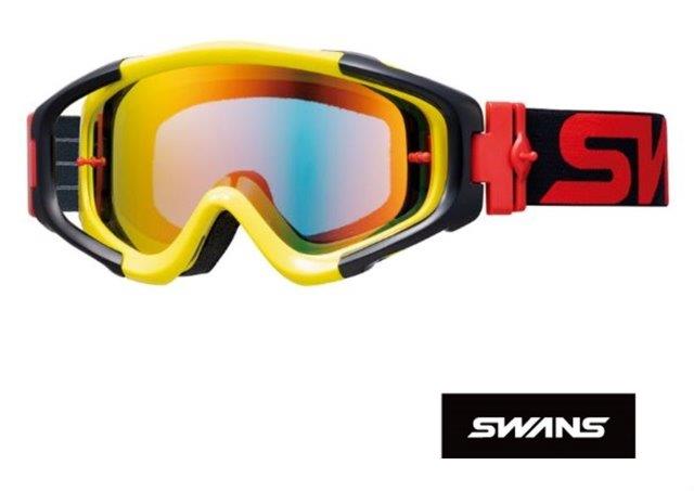 【抽選で最大100％ポイントバック】SWANS スワンズ モトクロス ダートゴーグル MX-TALON-M Y/BK【ダート・モトクロスゴーグル ミラータイプ】 正規品 5400000000535