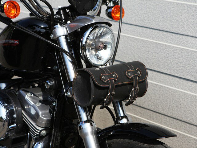 在庫有り アメリカンツール バッグ 3（オレンジステッチ） バイク用 TANAX タナッ...