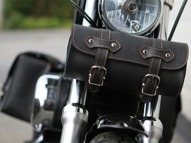 在庫有り アメリカンツール バッグ 3（オレンジステッチ） バイク用 TANAX タナッ...