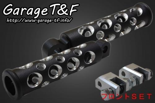 【抽選で最大100％Pバック】Garage T&F ガレージ ティーアンドエフ マグナ250 コンバットフットペグ(ブラック) 1999年からモデル フロントSET MG250FP14