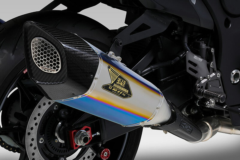 YOSHIMURA ヨシムラ マフラー Hayabusa(21-25) 機械曲R-11Sq R Ti Fスペック (TTB) チタンブルーカバー / ファイヤースペック 110-592FA16G1