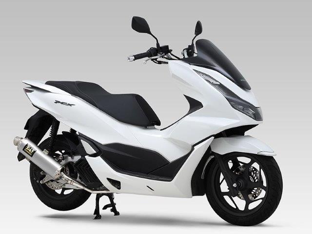 51 cc 〜125 cc  - YOSHIMURA ヨシムラ マフラー HONDA PCX (23) 機械曲 GP-MAGNUM 105 サイクロン (SSFサテンフィニッシュカバー) フルエキゾーストマフラー 110A-49F-5U30