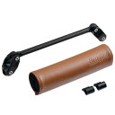 【抽選で最大100%ポイントバック】ZETA ジータ スクランブラーバーパッド ブラウン 200mm&ハンドルブレース220mm G5579