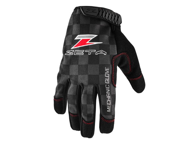 在庫有り ZETA ジータ メカニックグローブ S チェッカー BLK/GRY ZE23-1008