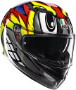 AGV(エージーブイ) バイクヘルメット フルフェイス K3 BIRDY 2.0 GREY/YELLOW/RED (バーディ 2.0 グレー/イエロー/レッド) Lサイズ (59-60cm) 18381007012-L