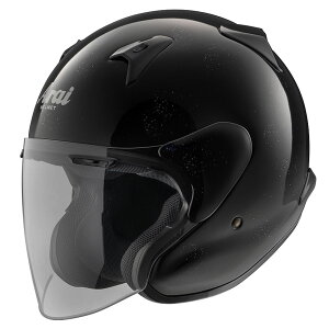 ARAI アライ バイク用 ジェットヘルメット MZ-F (エムゼット エフ) XOグラスブラック XXLサイズ 63-64cm