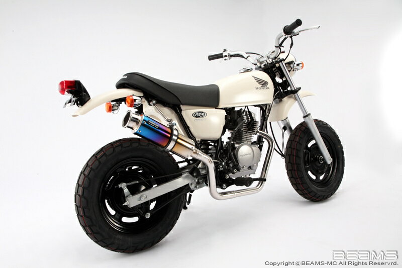  ビームス BEAMS バイク用 マフラー APE50 BA - AC16 フルエキ フルエキゾースト SS 300 チタン アップタイプ B107-09-003