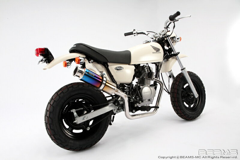  ビームス BEAMS バイク用 マフラー APE50FI JBH - AC16 フルエキ フルエキゾースト SS 300 チタン アップタイプ B129-09-003