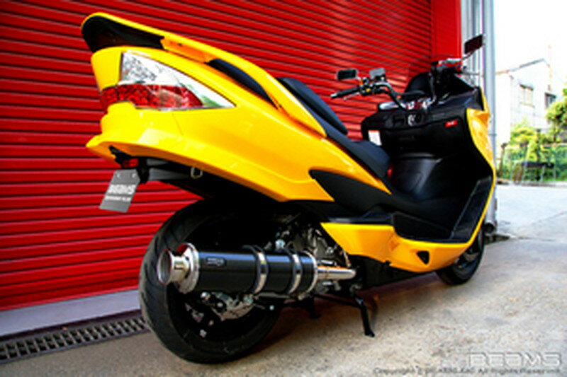 【15日限定！ポイント2倍！クーポン配布！】 ビームス BEAMS バイク用 マフラー SKYWAVE250 JBK - CJ46A フルエキ フルエキゾースト SS 400 カーボン B320-11-000