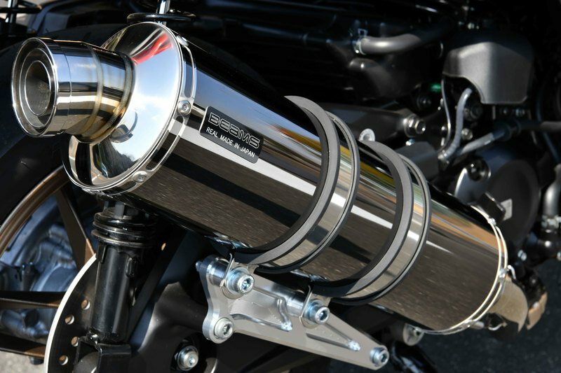 【25日限定！クーポン配布！】 ビームス BEAMS バイク用 フルエキゾーストマフラー R-EVO SMB（スーパーメタルブラック）サイレンサー 政府認証 JMCA FORZA フォルツァ MF17 G1010-53-005