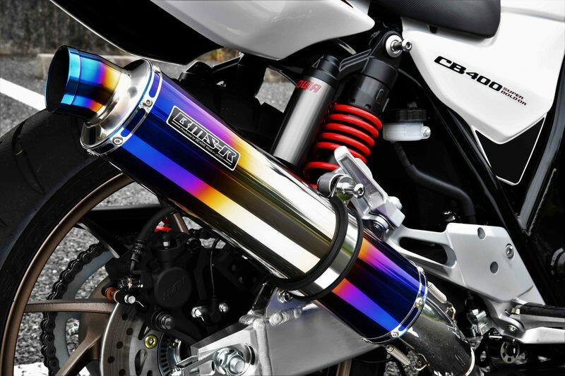 【20日は全品ポイント2倍！】 ビームス BEAMS バイク用 マフラー CB400SB/SF(2BL-NC42) R-EVO スリップオン ヒートチタン サイレンサー JMCA G184-53-P1J