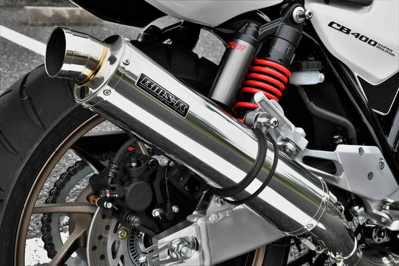 【20日は全品ポイント2倍！】 ビームス BEAMS バイク用 マフラー R-EVO スリップオン ステンレスサイレンサー 政府認証 JMCA CB400SB/CB400SF 2BL-NC42 G184-53-P6J