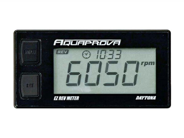 【20日は全品ポイント2倍！】 デイトナ DAYTONA バイク用 デジタルタコメーター AQUAPROVA(アクアプローバ)EZ REV METER 72814