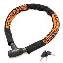 デイトナ DAYTONA バイク用 ワイヤーロック φ26mmスチール合金製 LEDライト付き鍵 ストロンガースチールリンクロック 1000mm 48488