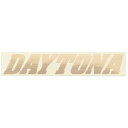 【25日限定！クーポン配布！】 デイトナ DAYTONA バイク用 ステッカー ブランドロゴ DAYTONA 抜き文字 155×30mm ヘアラインゴールド 21229