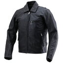 デイトナ DAYTONA バイク用 レザー ジャケット Lサイズ(メンズ) ブラック 春秋冬 シングルライダースジャケット DL-002 24526