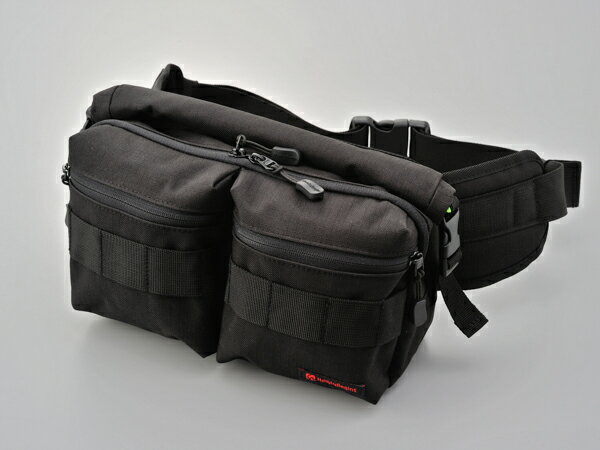 タナックス ウエストバッグ10 ブラック (H)120×(W)250×(D)120mm(バッグ本体) MFK-070 2輪 West bag