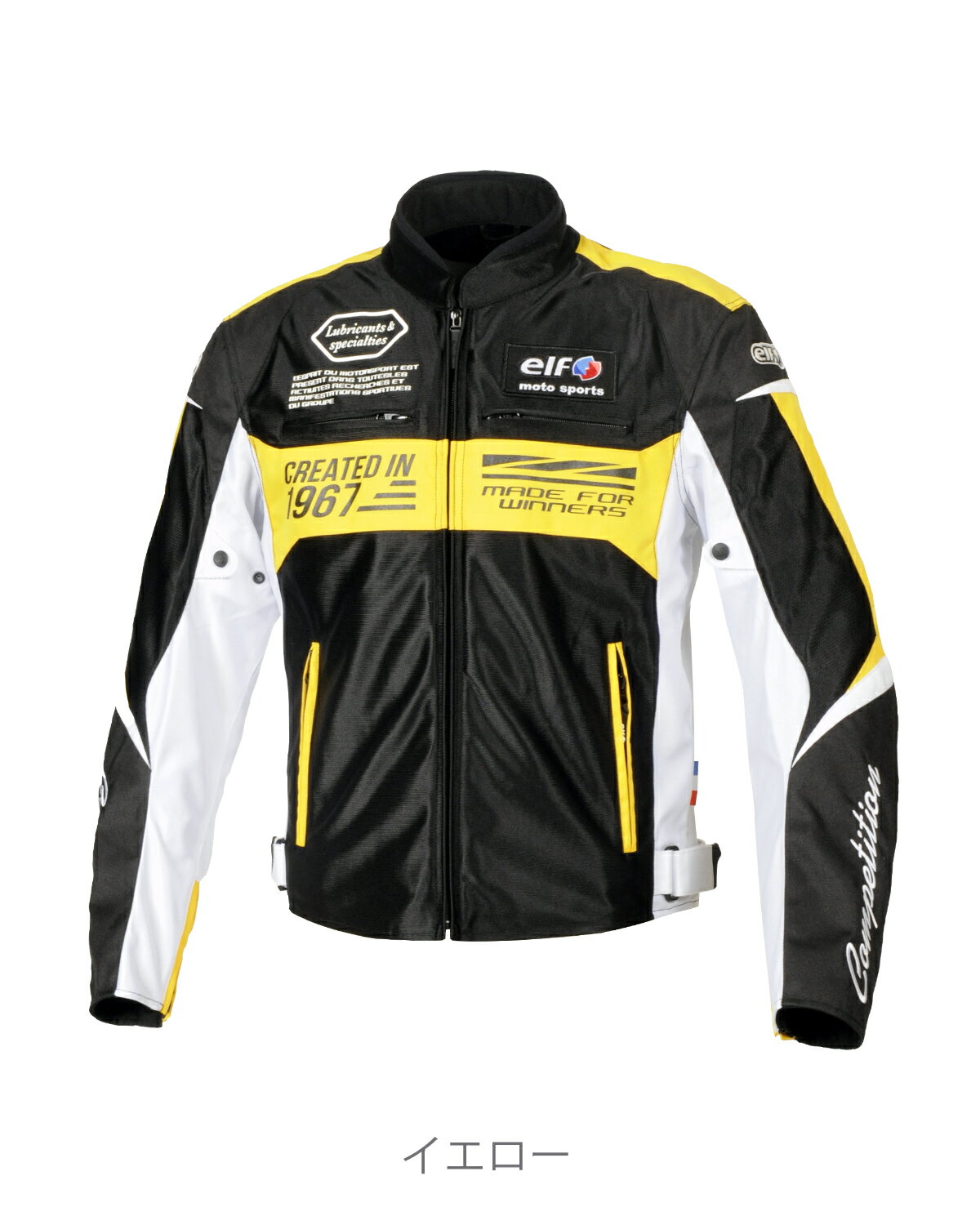 【のりーの】 elf 4Lサイズ メッシュジャケット プロテクター背肩肘 elf エルフ バイク用 春夏 プロテクター ウェア EJ-S121