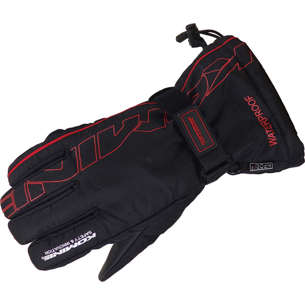 【6/1限定！数量限定クーポン配布！エントリーでP3倍！】 コミネ KOMINE バイク用 グローブ Gloves GK-132 レインオーバーグローブ ブラック レッド 黒 赤 XLサイズ 06-132/BK/RD/XL