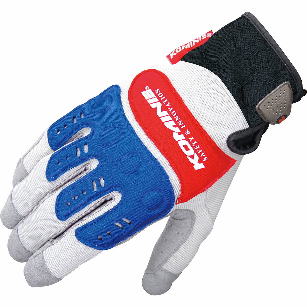 コミネ KOMINE バイク用 グローブ Gloves GK-134 インストラクターグローブプロ EX グレー レッド 灰 赤 2XLサイズ 06-134/GRY/RD2XL