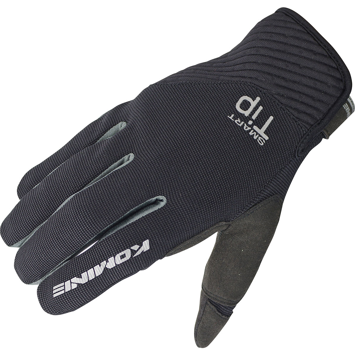 コミネ KOMINE バイク用 グローブ Gloves GK-185 ストレッチメッシュグローブ-ルーチェ ブラック ダーク グレー 黒 灰色 2XLサイズ 06-185/BKDGY/2XL