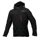 【7/1限定!数量限定クーポン配布!エントリーでP3倍!】 コミネ KOMINE バイク用 ジャケット Jacket JK-1141 プロテクトメッシュパーカ-テン HR ブラック レッド 黒 赤 Lサイズ 07-1141/HRBK/RD/L