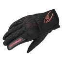 【20日限定！最大ポイント3倍！クーポン配布！】※要エントリー コミネ KOMINE バイク用 グローブ Gloves GK-243 プロテクトクーリングメッシュグローブ ブラック/レッド Mサイズ 06-243/BK/RD/M