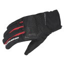 【20日限定！最大ポイント3倍！クーポン配布！】※要エントリー コミネ KOMINE バイク用 グローブ Gloves GK-245 プロテクトレイングローブ ブラック/レッド XLサイズ 06-245/BK/RD/XL