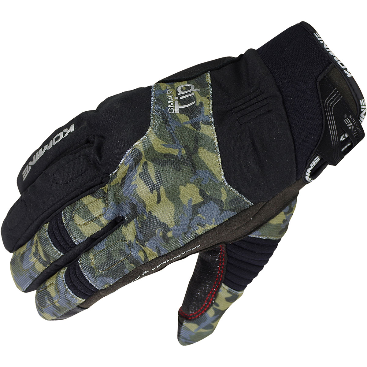 コミネ KOMINE バイク用 グローブ Gloves GK-818 プロテクトウインターグローブ ブラック カモ 黒 迷彩 XSサイズ 06-818/BKCA/XS